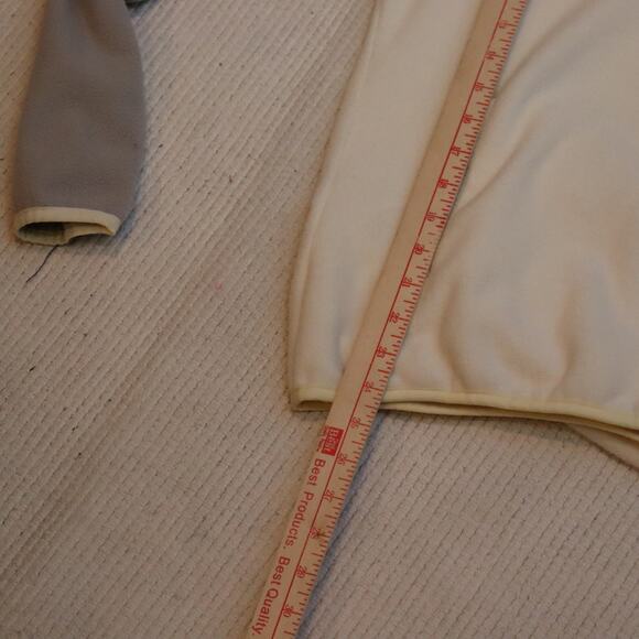 Columbia Women’s XS Half Snap Fleece Pullover – Cream & Taupe - Picture 4 of 7